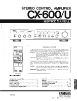 Yamaha cx-600 - Service Manual 